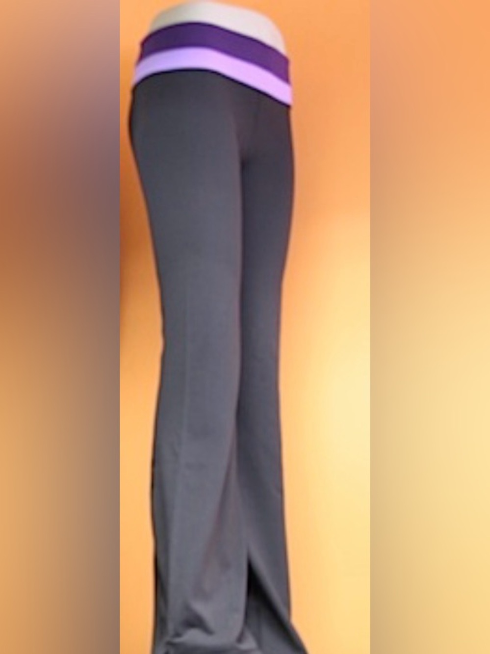 lululemon Reversible Grey and Purple Groove pants vintage